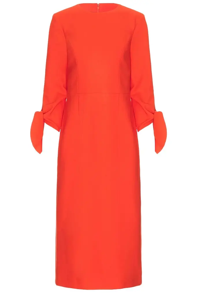 Tie Sleeve Midi Dress Tie Sleeve Midi Dress