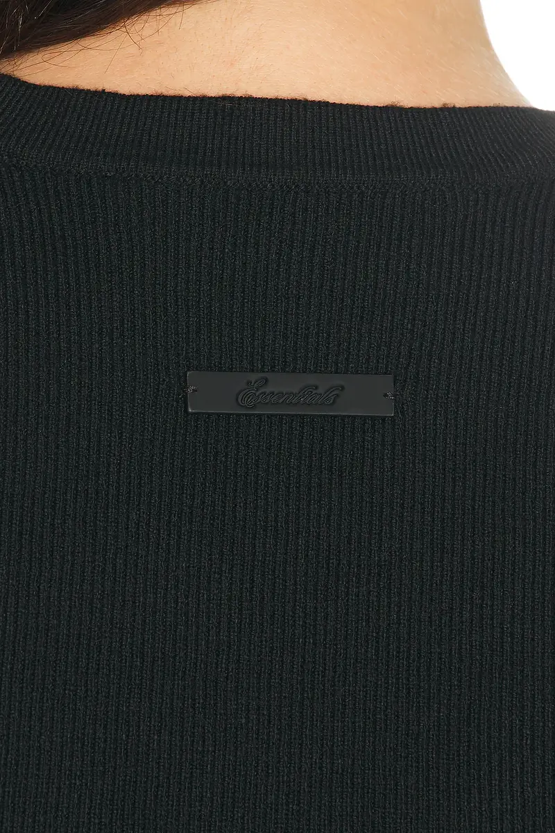 Fear of God Essentials Rib Knit V-Neck Cropped Vest | Thumbnail 5 Fear of God Essentials Rib Knit V-Neck Cropped Vest | Thumbnail 5