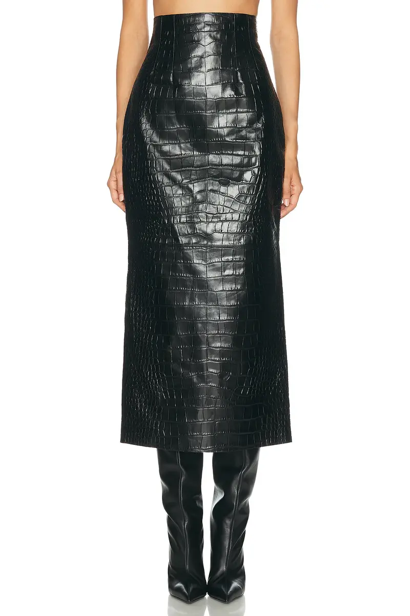 Khaite Loxley Embossed Alligator Skirt | Thumbnail 2 Khaite Loxley Embossed Alligator Skirt | Thumbnail 2
