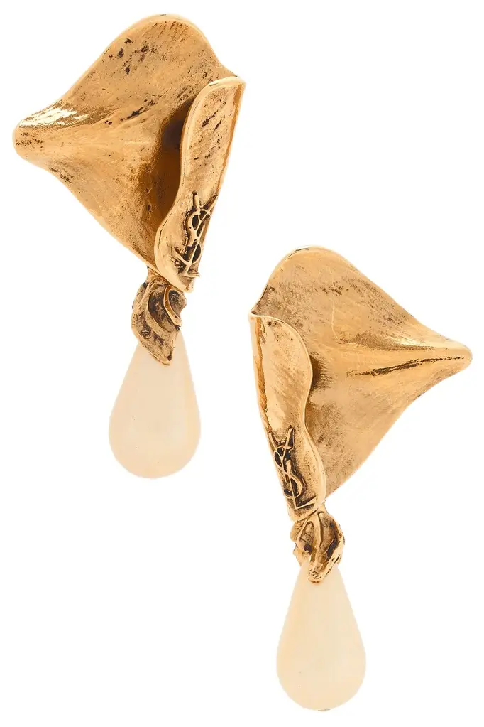 Leaf & Baroque Pearl Earrings Leaf & Baroque Pearl Earrings