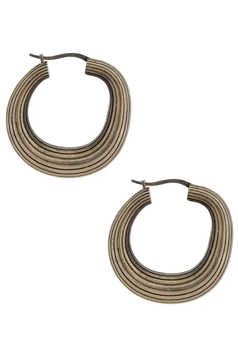 Khaite Santa Fe Hoop Earrings | Thumbnail 3