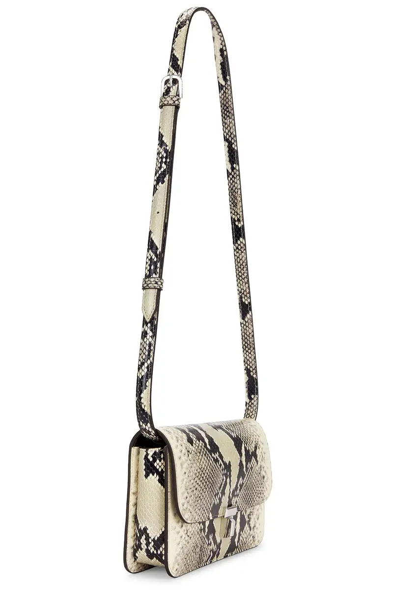 TOTEME T-Lock Python Embossed Crossbody Bag | Thumbnail 4 TOTEME T-Lock Python Embossed Crossbody Bag | Thumbnail 4
