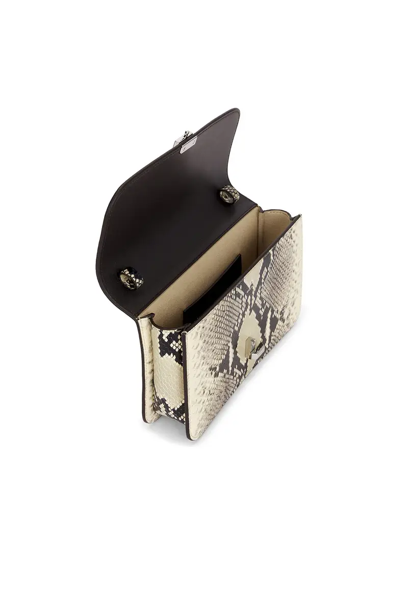 TOTEME T-Lock Python Embossed Crossbody Bag | Thumbnail 5 TOTEME T-Lock Python Embossed Crossbody Bag | Thumbnail 5