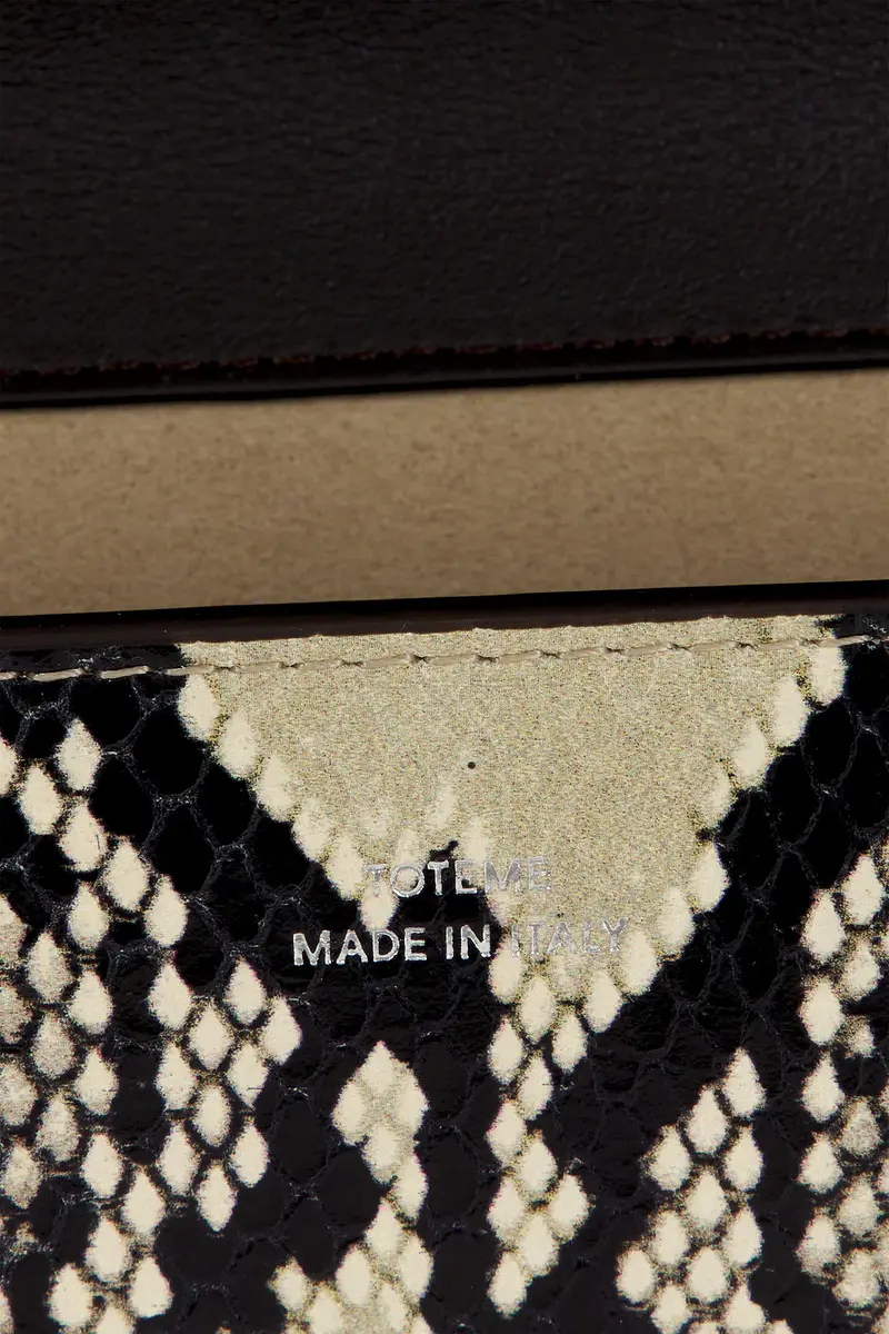 TOTEME T-Lock Python Embossed Crossbody Bag | Thumbnail 6 TOTEME T-Lock Python Embossed Crossbody Bag | Thumbnail 6