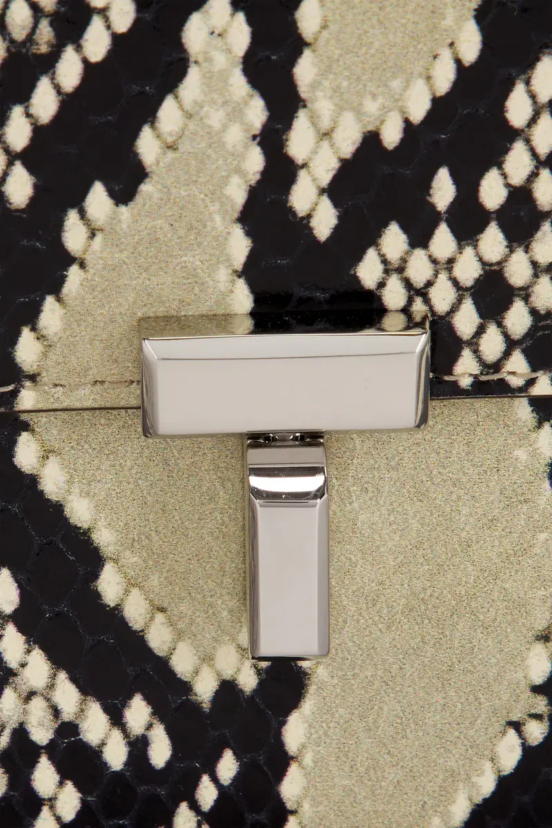 TOTEME T-Lock Python Embossed Crossbody Bag | Thumbnail 7 TOTEME T-Lock Python Embossed Crossbody Bag | Thumbnail 7