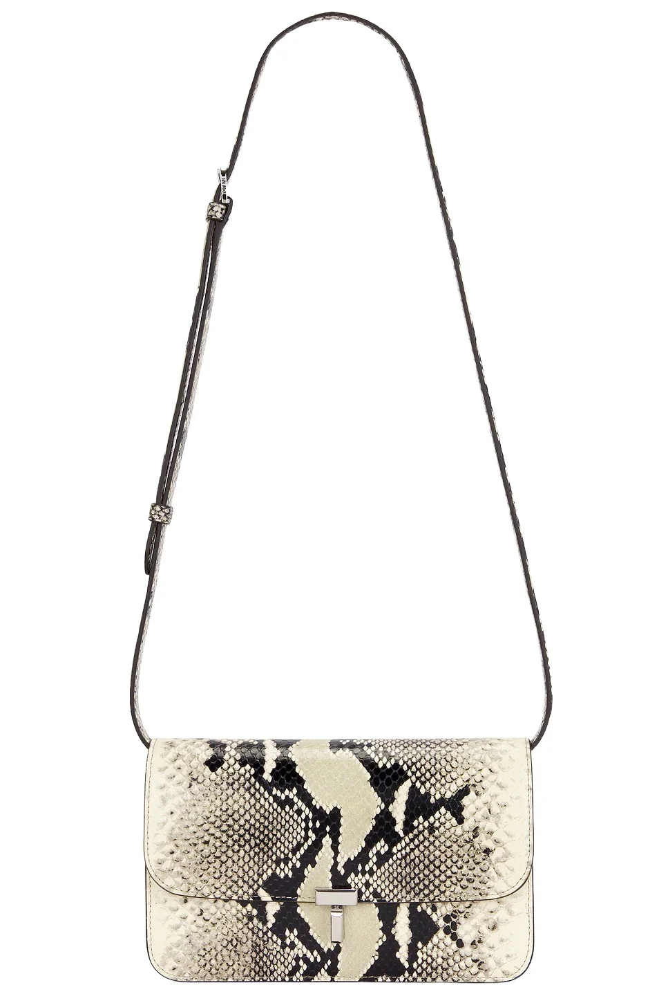 TOTEME T-Lock Python Embossed Crossbody Bag