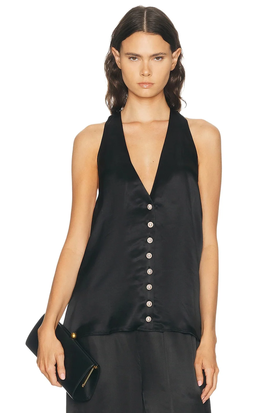 CAROLINE CONSTAS Emersyn Sleeveless Blouse