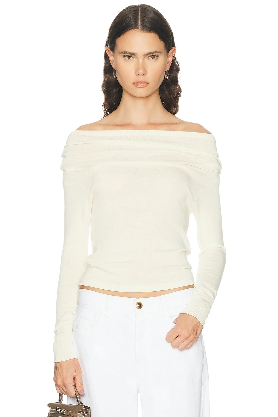 GRLFRND Off Shoulder Long Sleeve Tee