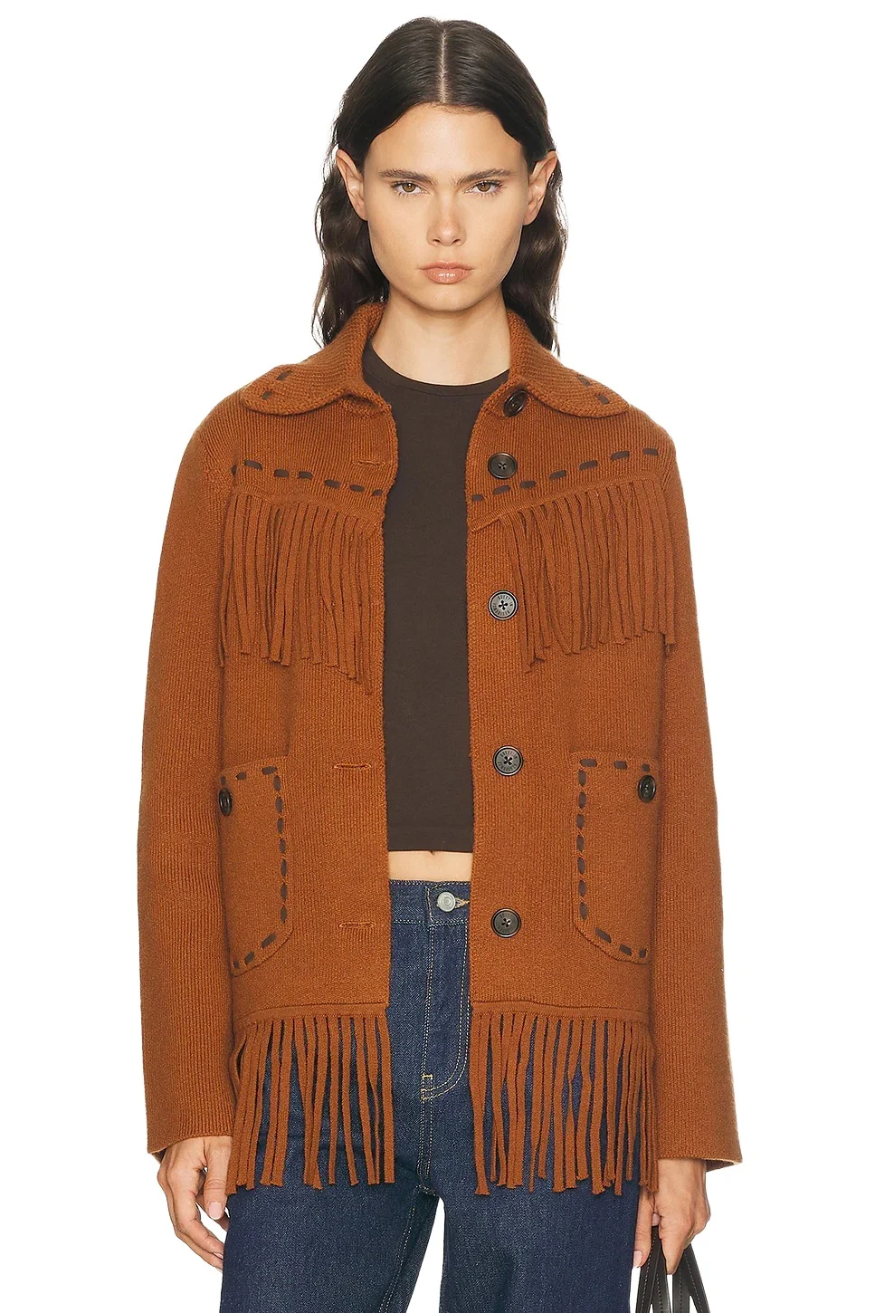 Guest In Residence Western Fringe Jacket