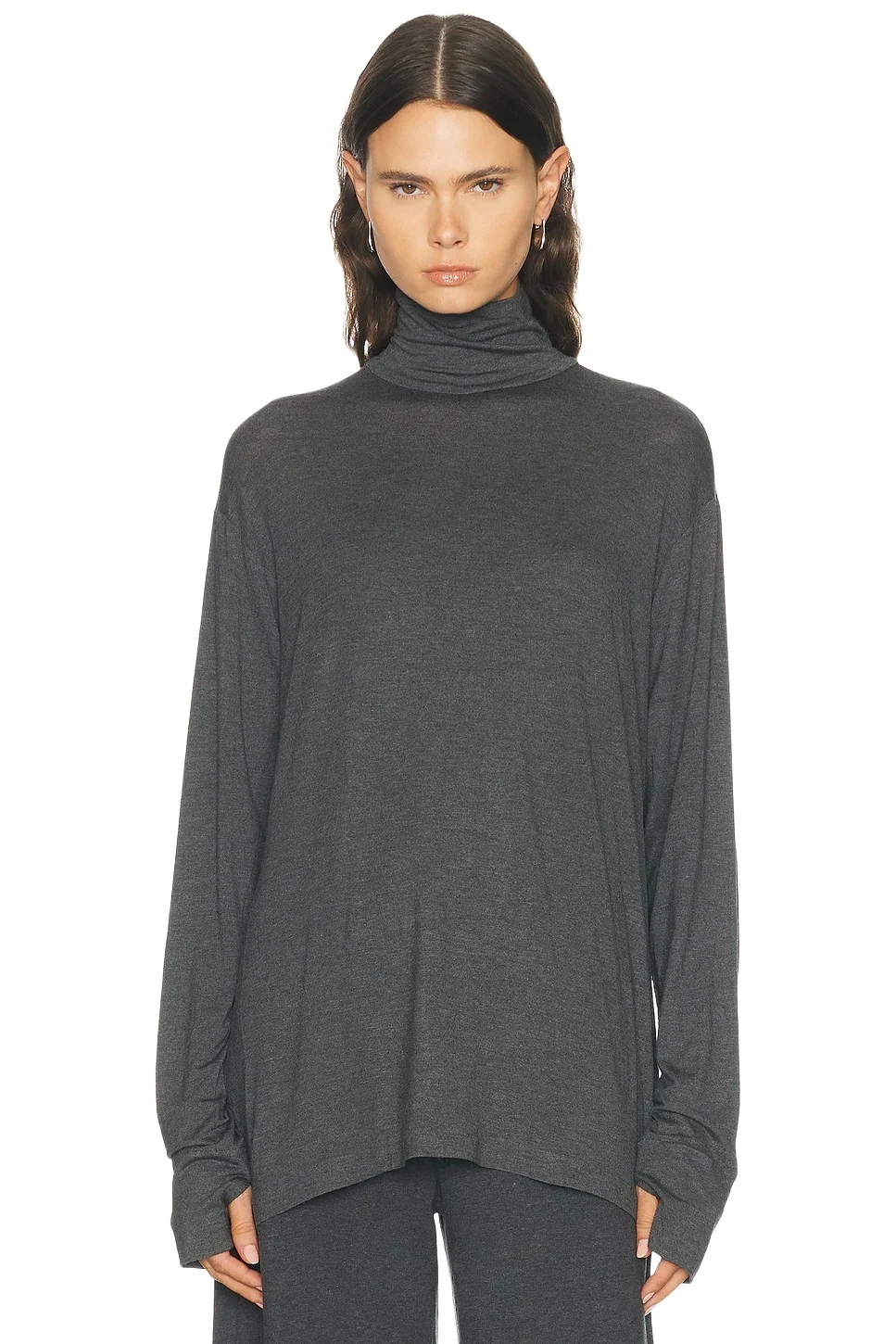 Long Sleeve Turtleneck Easy Fit Top Long Sleeve Turtleneck Easy Fit Top