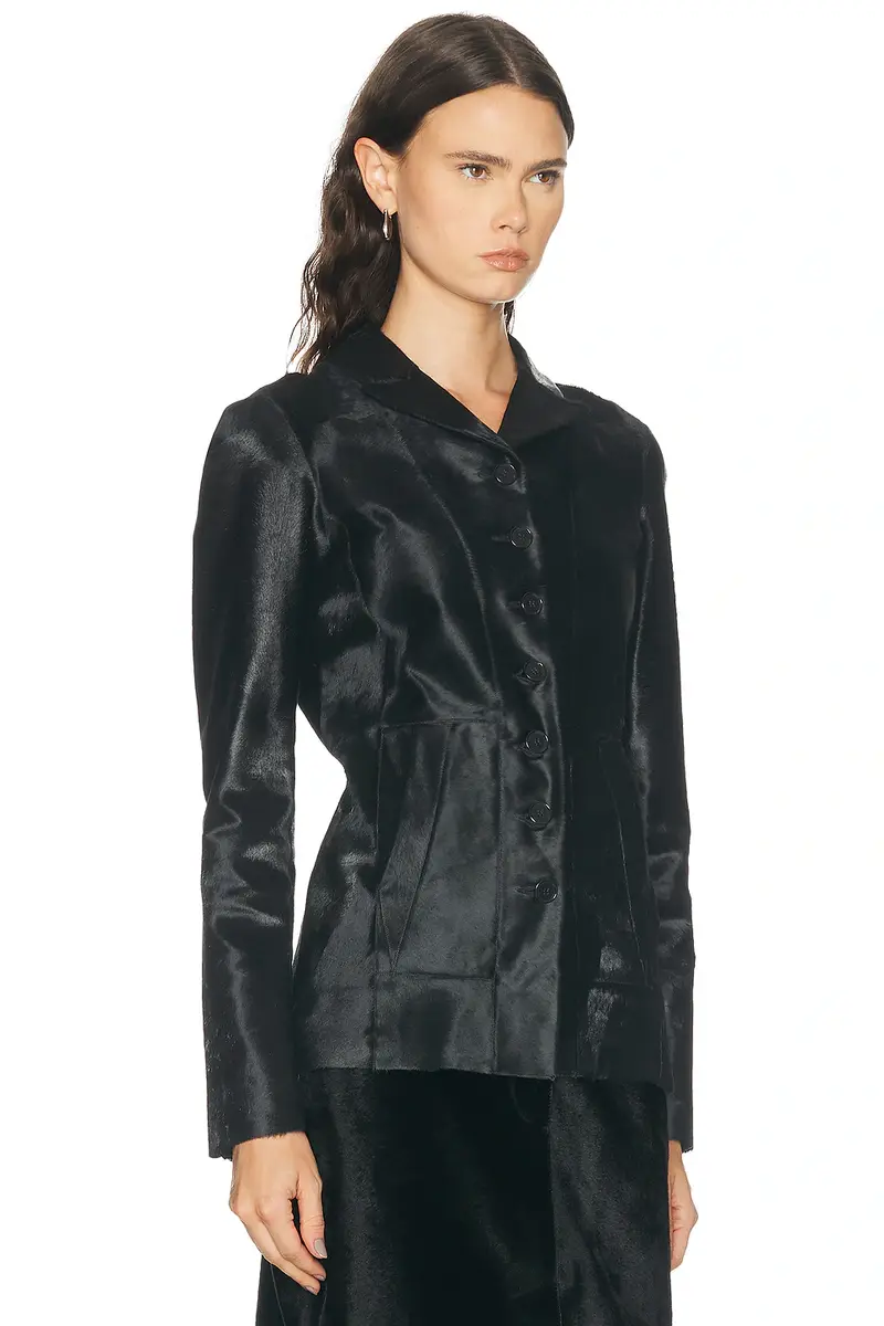 EAVES Sigrun Calf Hair Jacket | Thumbnail 2 EAVES Sigrun Calf Hair Jacket | Thumbnail 2
