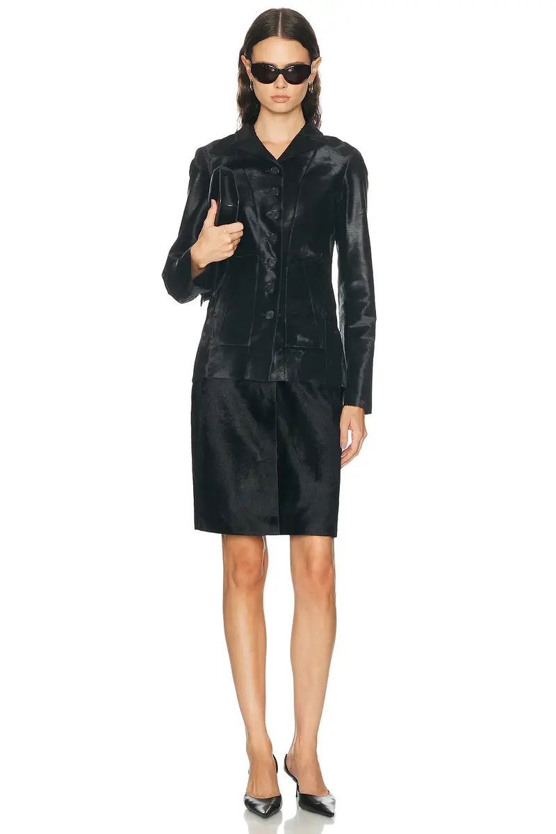 EAVES Sigrun Calf Hair Jacket | Thumbnail 4 EAVES Sigrun Calf Hair Jacket | Thumbnail 4