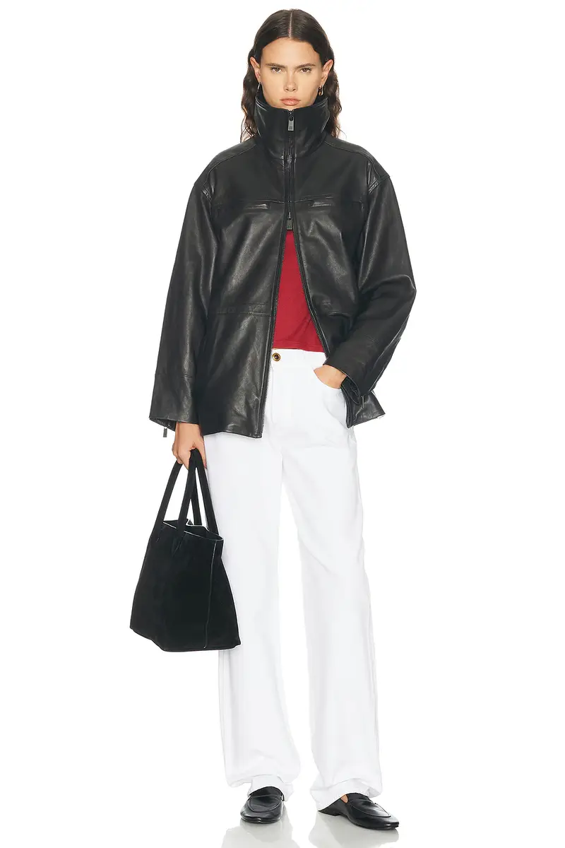 EAVES Niko Leather Parka Jacket | Thumbnail 6