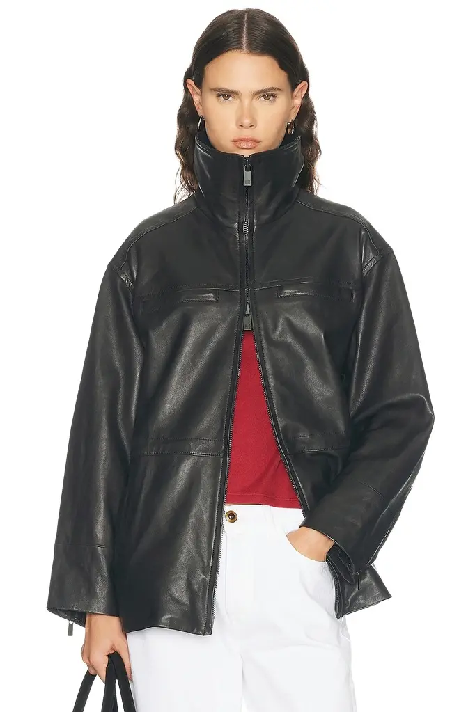 Niko Leather Parka Jacket Niko Leather Parka Jacket