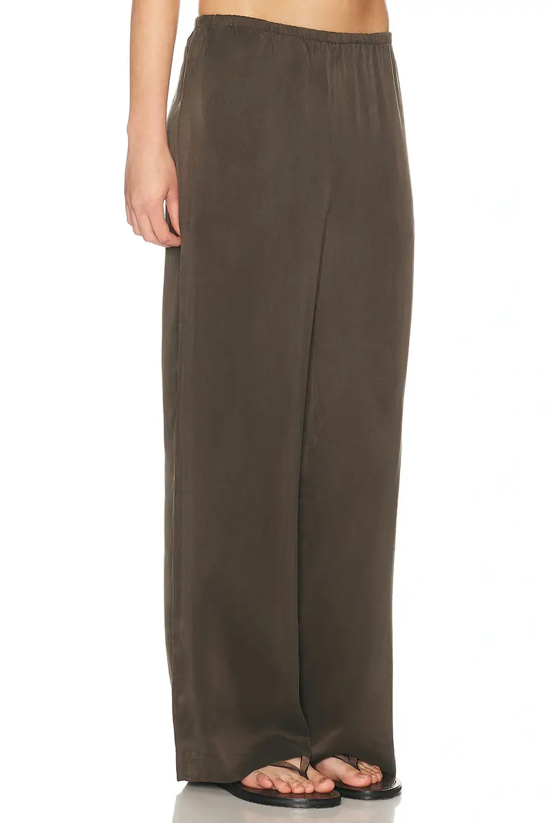 EAVES Loretta Wide Leg Washed Silk Pant | Thumbnail 3 EAVES Loretta Wide Leg Washed Silk Pant | Thumbnail 3