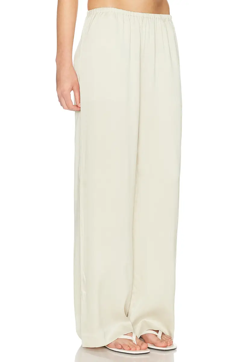 EAVES Loretta Wide Leg Washed Silk Pant | Thumbnail 2 EAVES Loretta Wide Leg Washed Silk Pant | Thumbnail 2