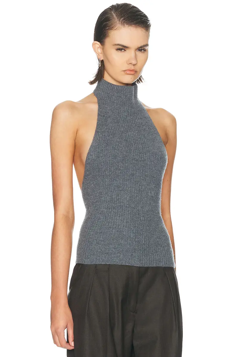 EAVES Elenni Backless Knit Tank | Thumbnail 2 EAVES Elenni Backless Knit Tank | Thumbnail 2