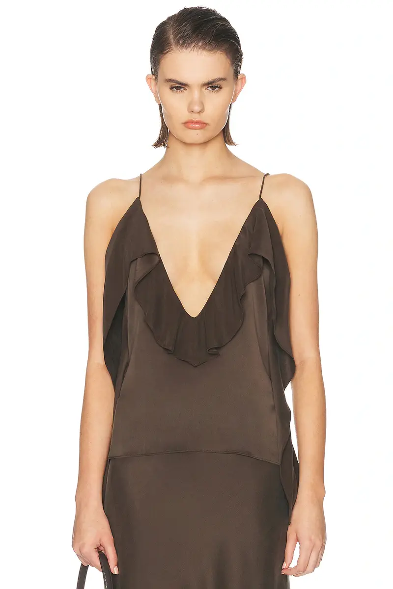 EAVES Emilia Washed Silk Top | Thumbnail 2