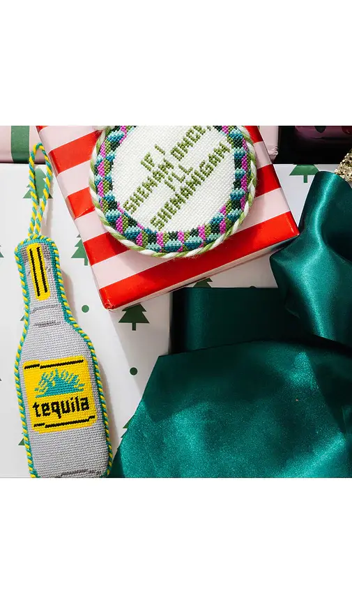 Furbish Studio Tequila Bottle Needlepoint Ornament | Thumbnail 2 Furbish Studio Tequila Bottle Needlepoint Ornament | Thumbnail 2