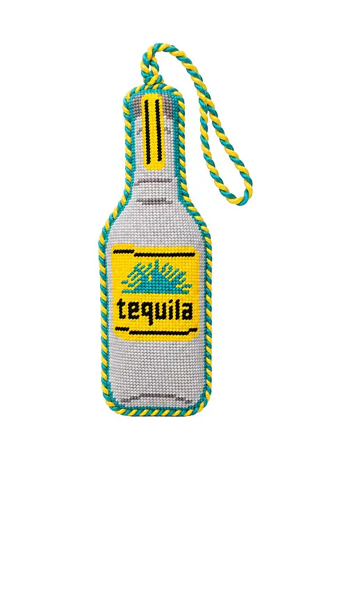 Furbish Studio Tequila Bottle Needlepoint Ornament