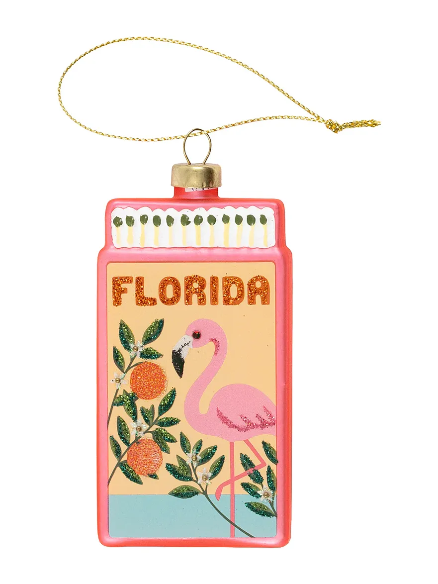 Furbish Studio Florida Matchbook Ornament