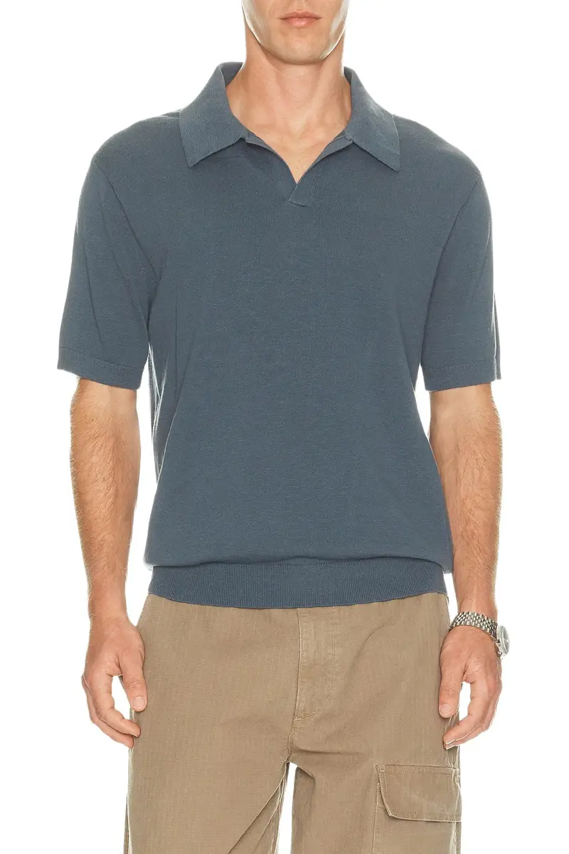 Johnny Collar Knitted Polo Johnny Collar Knitted Polo