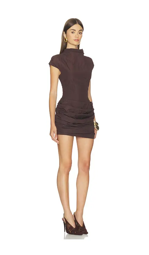Magda Butrym Short Sleeve Mini Dress | Thumbnail 2 Magda Butrym Short Sleeve Mini Dress | Thumbnail 2