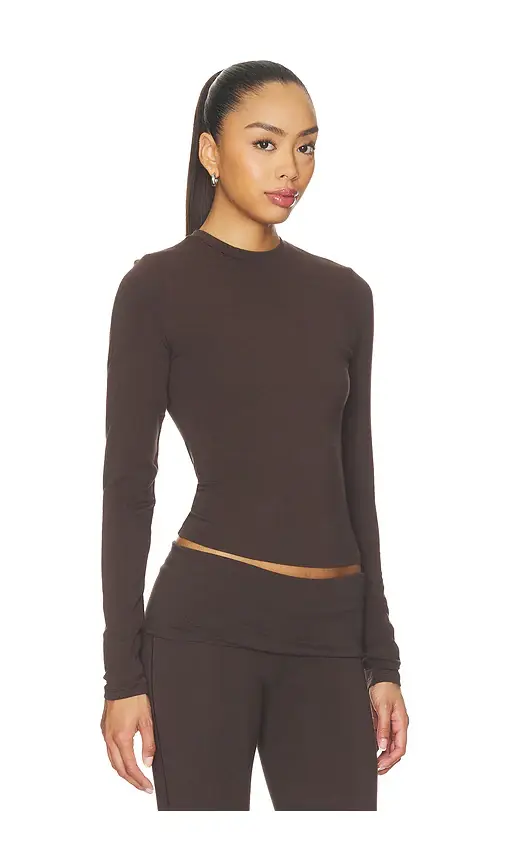Skims Cotton Jersey Long Sleeve T-Shirt | Thumbnail 2 Skims Cotton Jersey Long Sleeve T-Shirt | Thumbnail 2