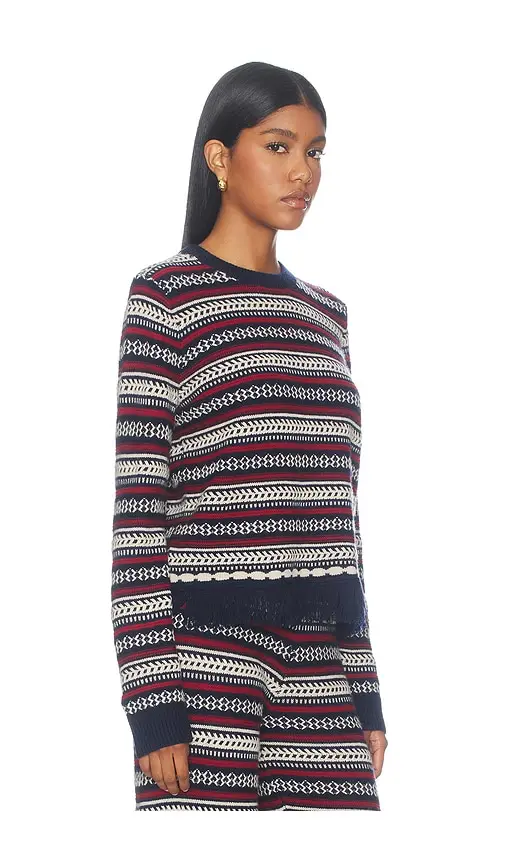 Guest In Residence Western Stripe Crew Sweater | Thumbnail 2 Guest In Residence Western Stripe Crew Sweater | Thumbnail 2