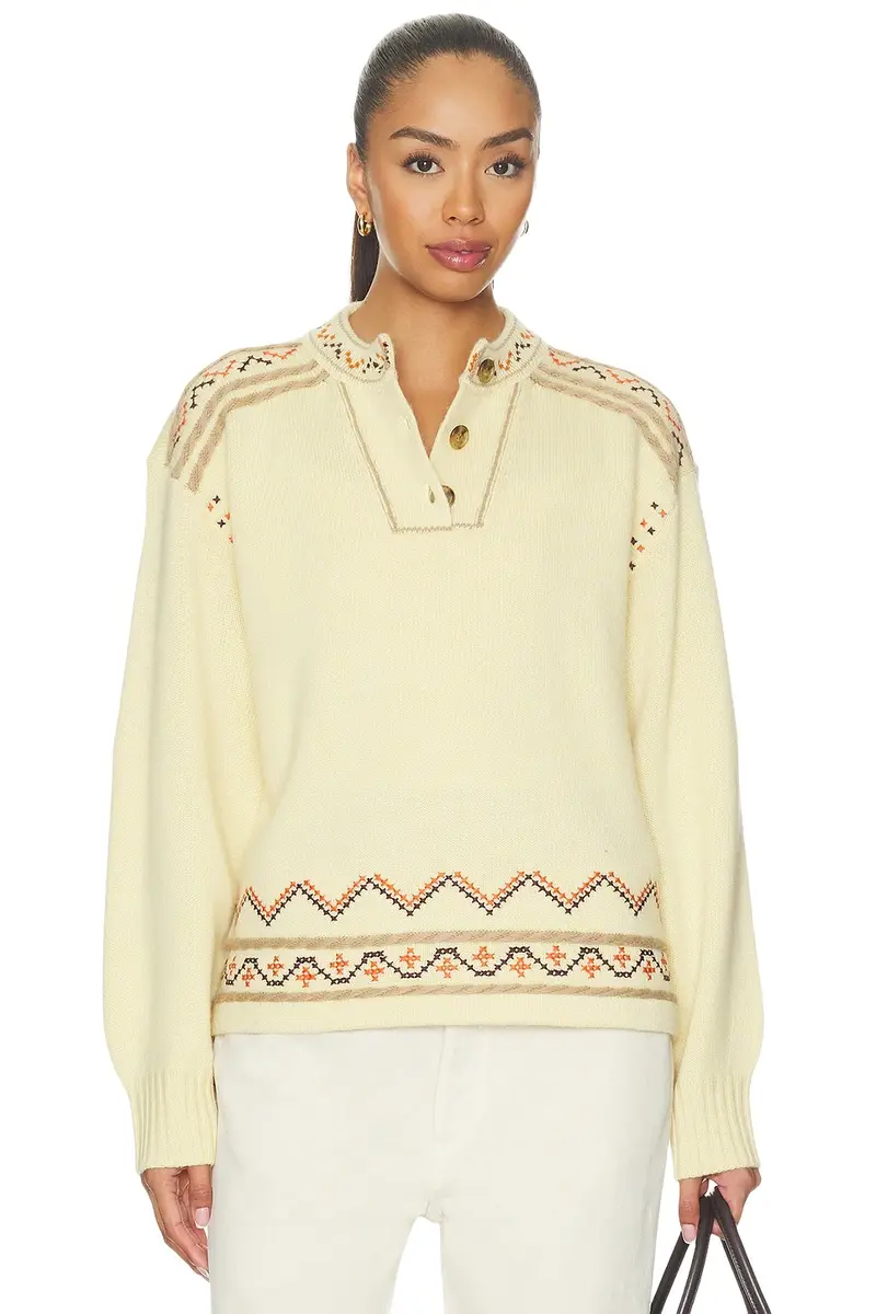 Guest In Residence Fisherman Henley Sweater