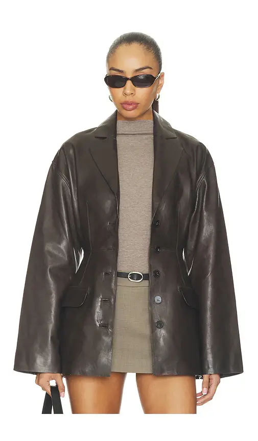 EAVES Salta Leather Jacket | Thumbnail 2 EAVES Salta Leather Jacket | Thumbnail 2