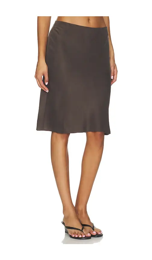 EAVES Romy Washed Silk Midi Skirt | Thumbnail 2 EAVES Romy Washed Silk Midi Skirt | Thumbnail 2