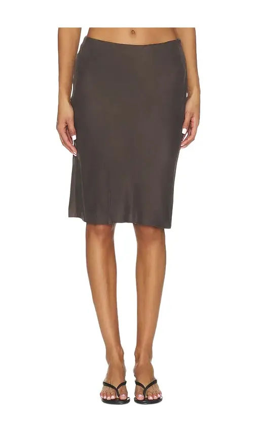 Romy Washed Silk Midi Skirt Romy Washed Silk Midi Skirt