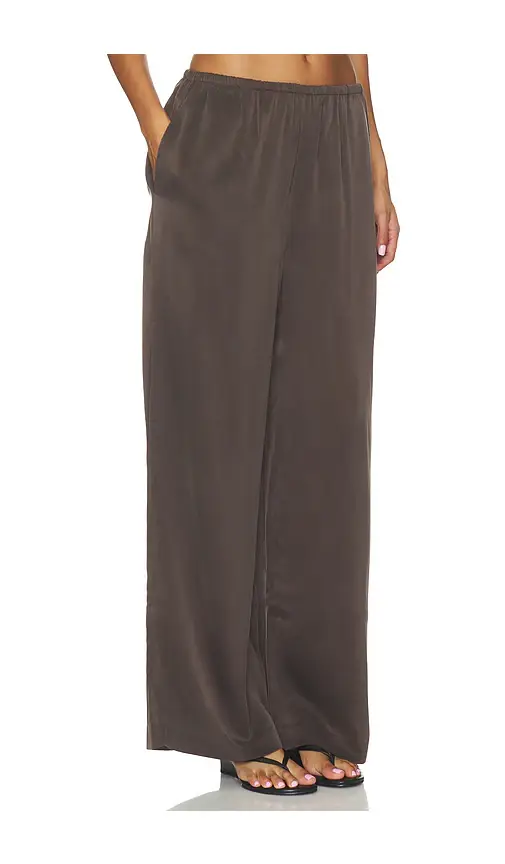 EAVES Loretta Wide Leg Washed Silk Pant | Thumbnail 2 EAVES Loretta Wide Leg Washed Silk Pant | Thumbnail 2