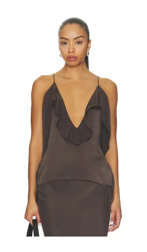 EAVES Emilia Washed Silk Top | Thumbnail 2 EAVES Emilia Washed Silk Top | Thumbnail 2