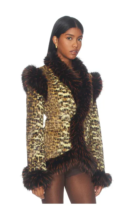 Kim Shui Elena Leopard Jacket | Thumbnail 2 Kim Shui Elena Leopard Jacket | Thumbnail 2
