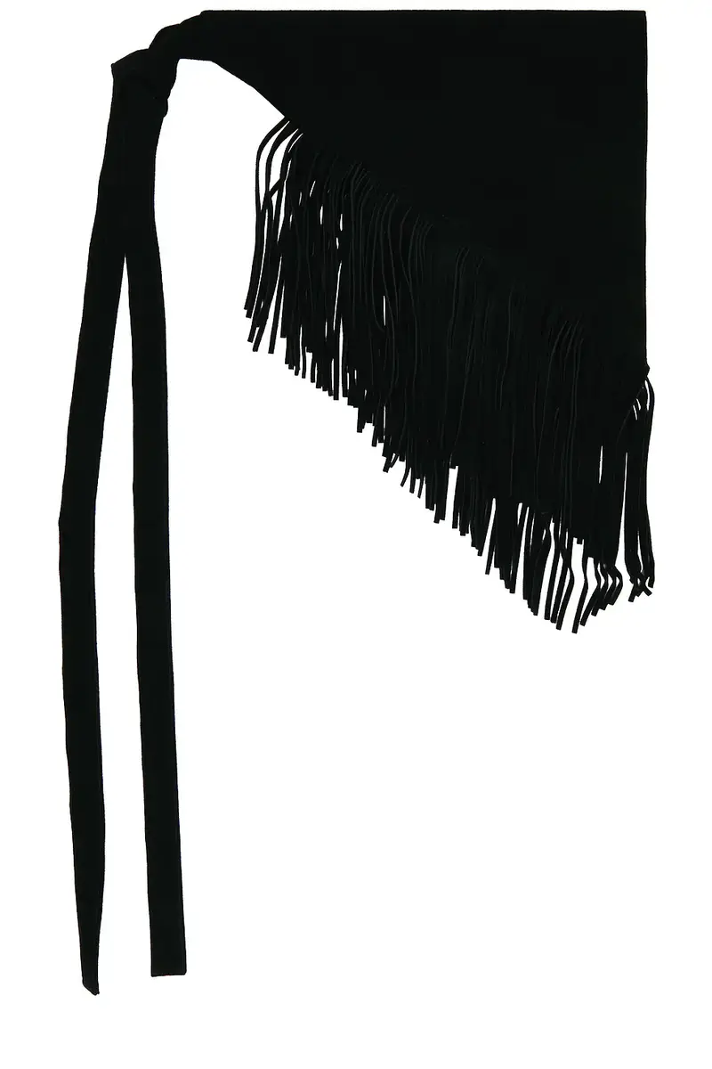 EAVES Milo Fringe Suede Belt