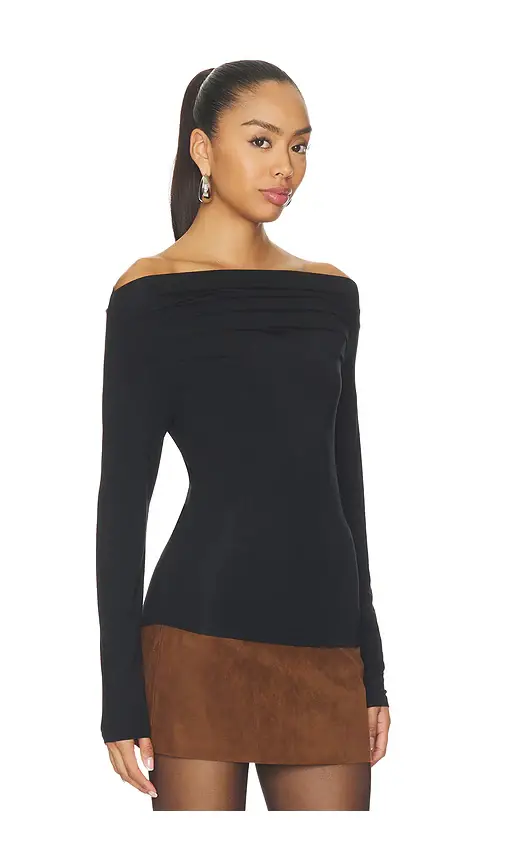 Joe's Jeans The Pleated Off The Shoulder Top | Thumbnail 2 Joe's Jeans The Pleated Off The Shoulder Top | Thumbnail 2