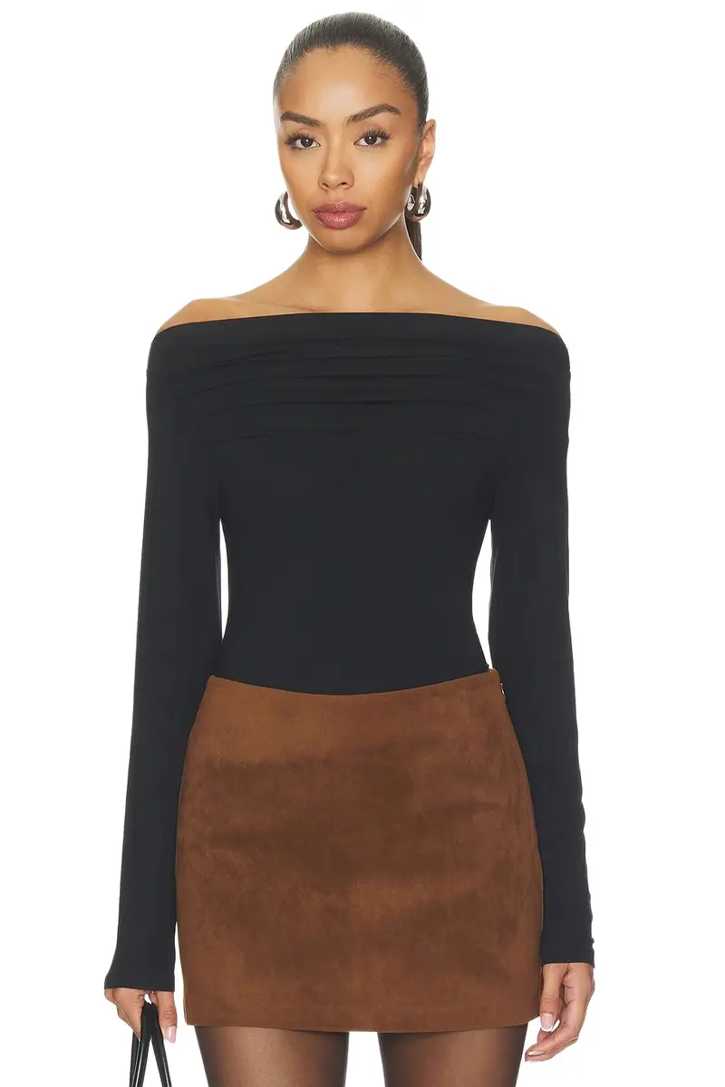 The Pleated Off The Shoulder Top The Pleated Off The Shoulder Top