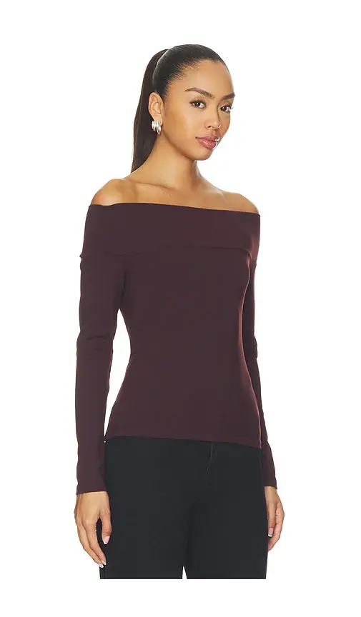 susana monaco Off Shoulder Long Sleeve Top | Thumbnail 2 susana monaco Off Shoulder Long Sleeve Top | Thumbnail 2