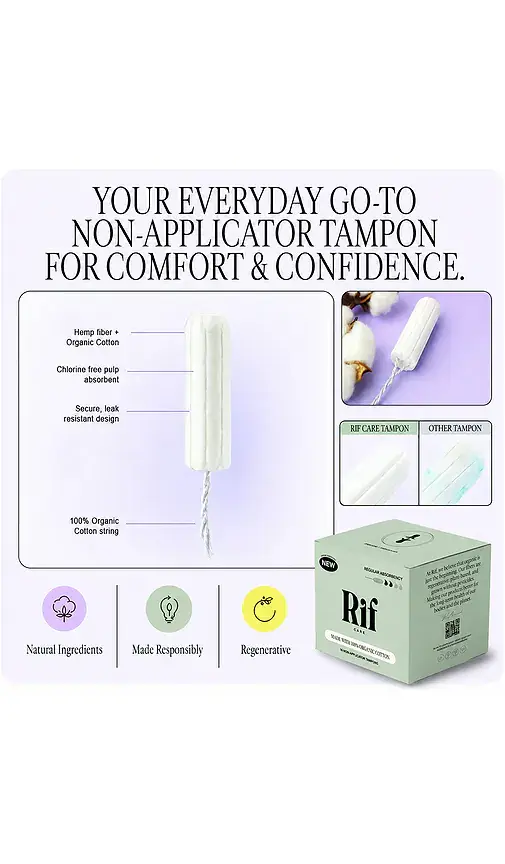 Rif Care Regular Absorbency Non-Applicator Tampons 36ct | Thumbnail 2 Rif Care Regular Absorbency Non-Applicator Tampons 36ct | Thumbnail 2