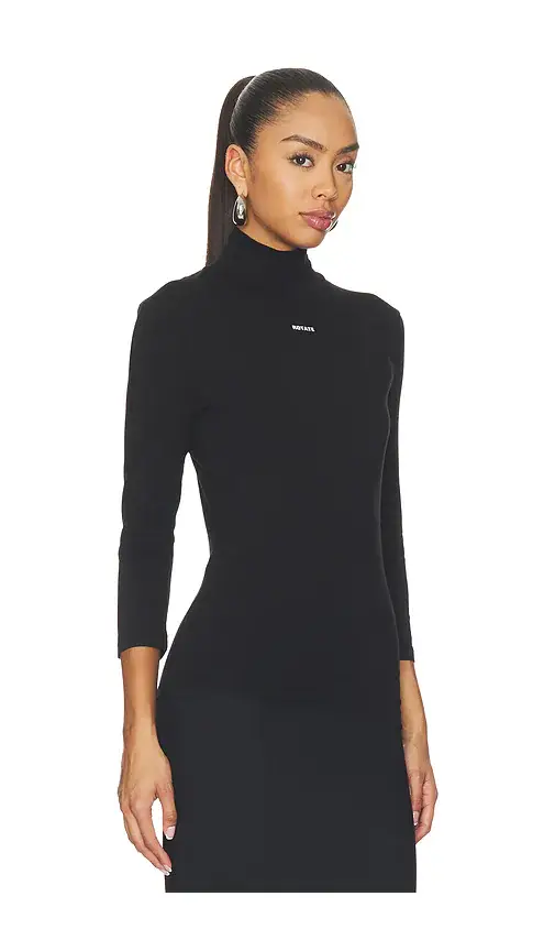 ROTATE Jersey 3/4 Turtleneck | Thumbnail 2
