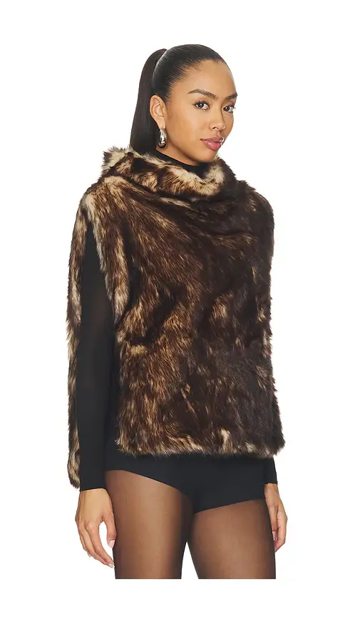 Unreal Fur Highlander Faux Fur Vest | Thumbnail 2