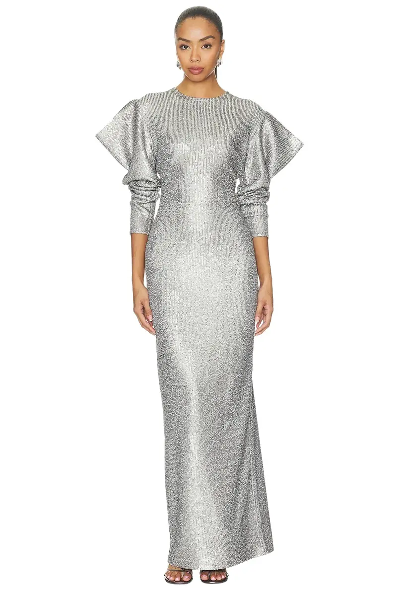 Norma Kamali Wing Sleeve Gown