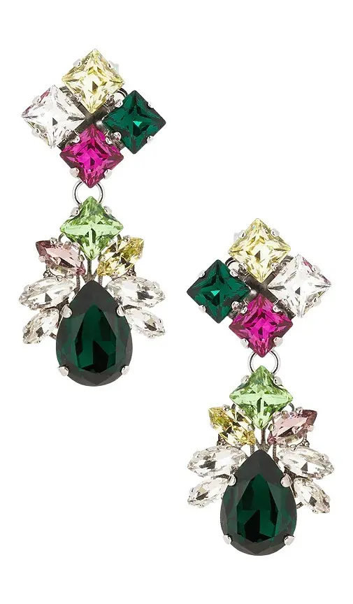 Anton Heunis Omega Clasp Pixel & Drop Earrings