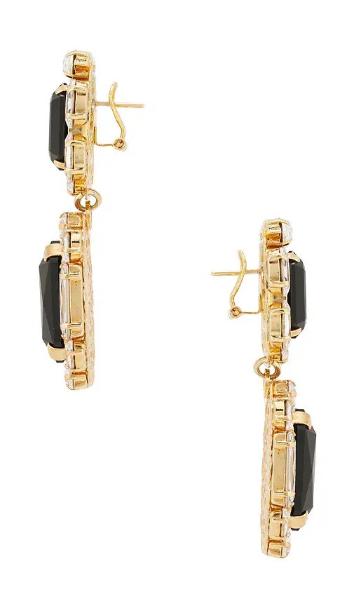Anton Heunis Omega Clasp Double Square Earrings | Thumbnail 2