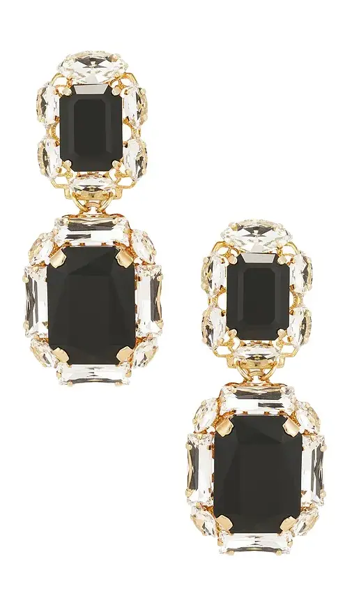 Anton Heunis Omega Clasp Double Square Earrings