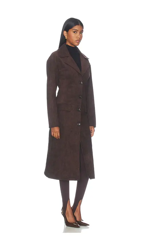 ALL THE WAYS Karissa Faux Suede Coat | Thumbnail 2