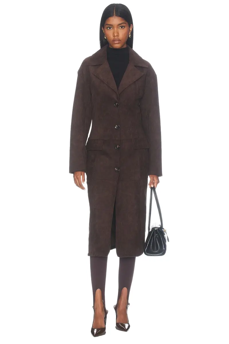 Karissa Faux Suede Coat