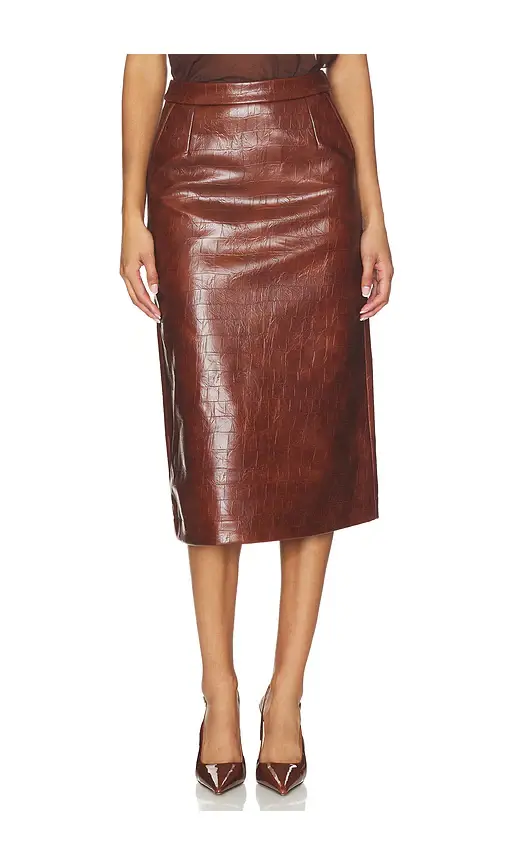 Essentiel Antwerp Kind Faux Leather Skirt | Thumbnail 2 Essentiel Antwerp Kind Faux Leather Skirt | Thumbnail 2